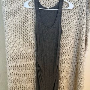 Pinkblush grey jersey knit maternity dress